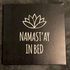 “Namast’ay In Bed” picture.